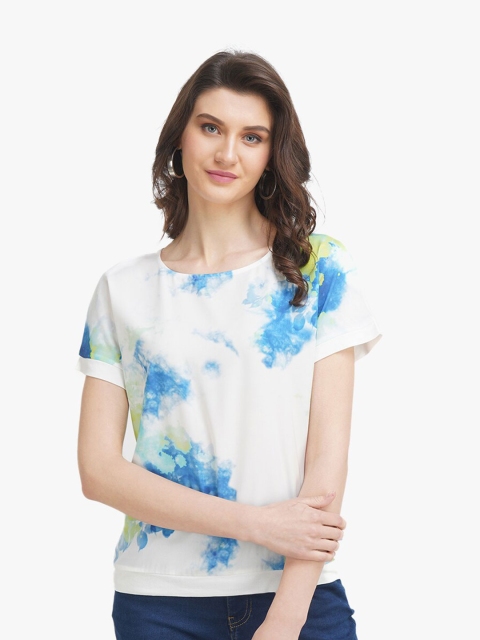 

United Colors of Benetton Blue Print Top