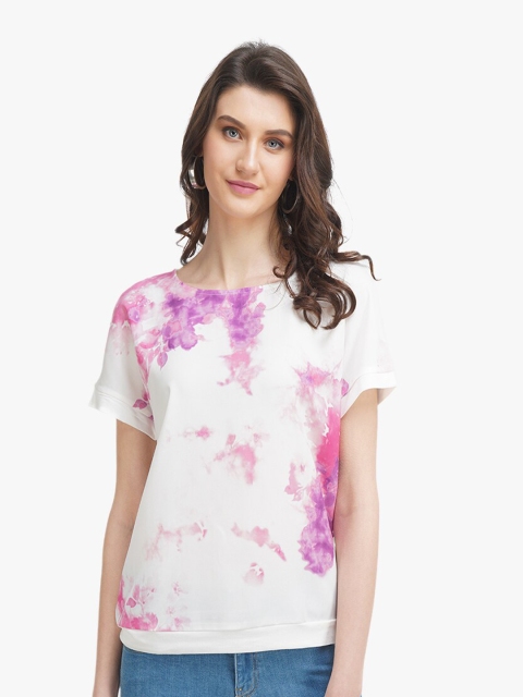 

United Colors of Benetton Pink Print Regular Top
