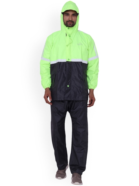 

THE CLOWNFISH Men Grey Solid Waterproof Rain Suit