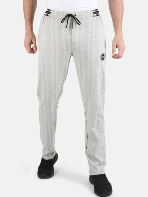 

Monte Carlo Men Grey Checked Track Pants