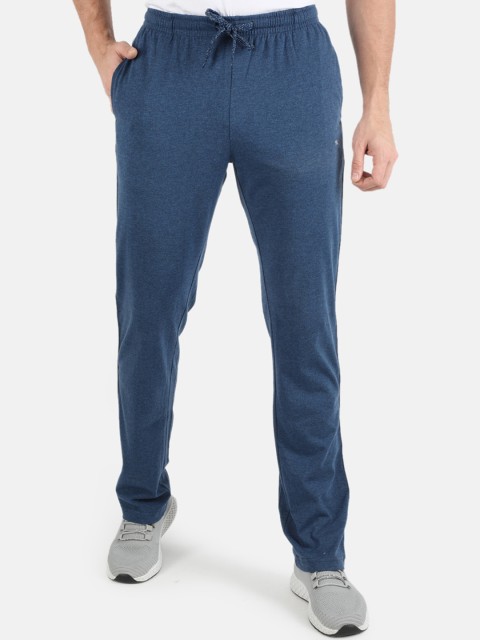 

Monte Carlo Men Blue Solid Track Pants