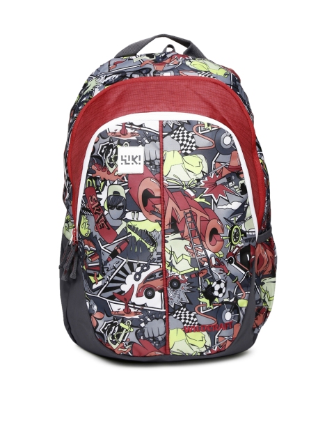 

Wildcraft Unisex Red & Grey Printed Wiki 1 Streets 1 Backpack