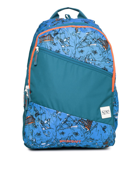 

Wildcraft Unisex Blue Wiki 2 Doodle 1 Printed Backpack