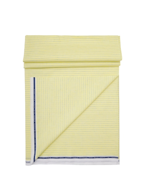 

CAVALLO by Linen Club Men Yellow Striped Clothing Fabric