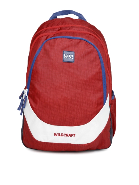 

Wildcraft Unisex Red & White Printed Backpack
