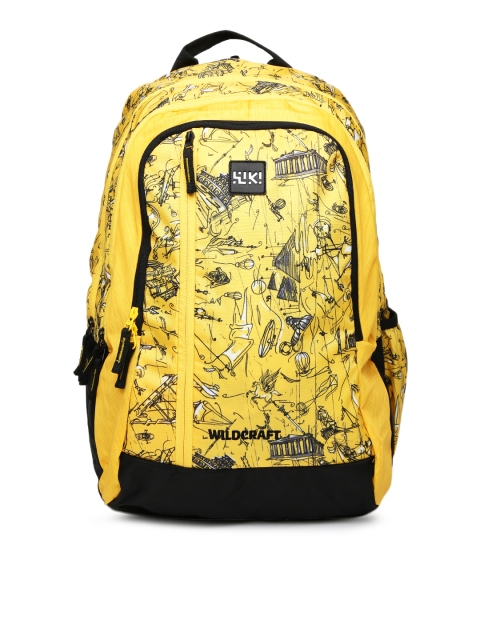 

Wildcraft Unisex Yellow & Black Wiki 5 Doodle 3 Printed Backpack