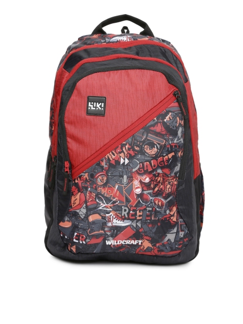 

Wildcraft Unisex Red & Grey Wiki 7 Punk 5 Printed Backpack