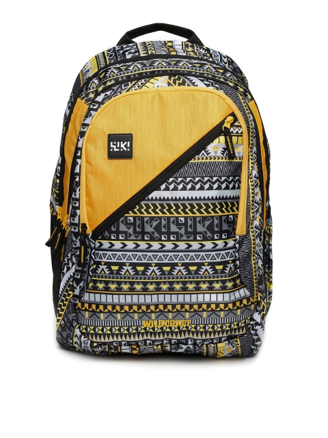 

Wildcraft Unisex Yellow & Grey Wiki 7 Aztec 6 Printed Backpack