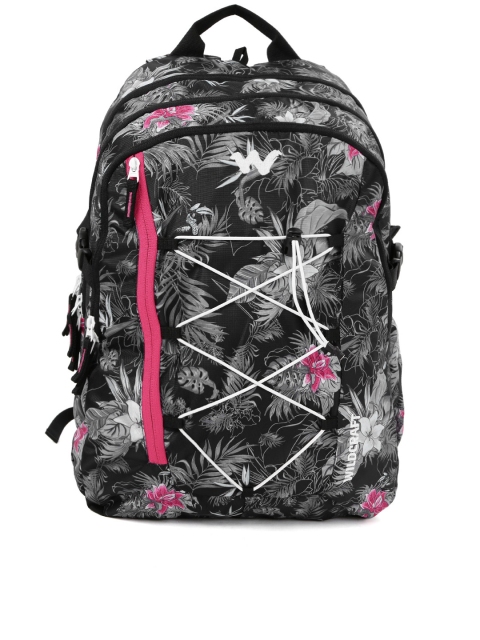 

Wildcraft Unisex Charcoal Grey & Black Printed WC 6 Flora 4 Backpack