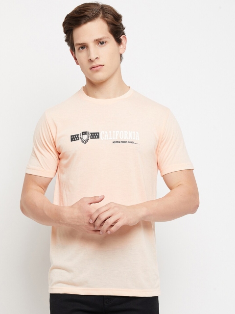 

FirstKrush Men Pink Typography Henley Neck Extended Sleeves T-shirt