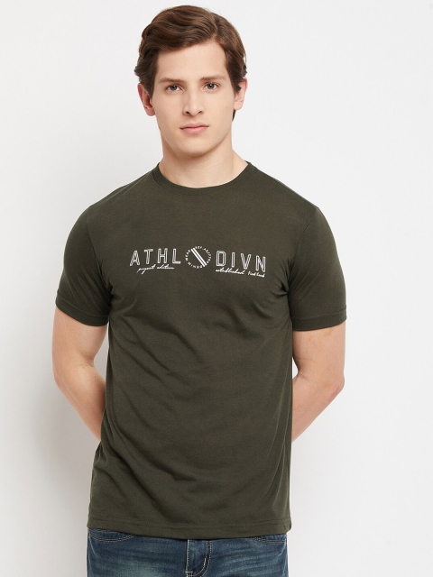 

FirstKrush Men Green Typography Printed T-shirt
