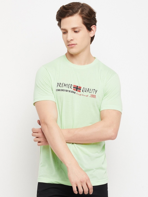 

FirstKrush Men Green Typography Printed T-shirt
