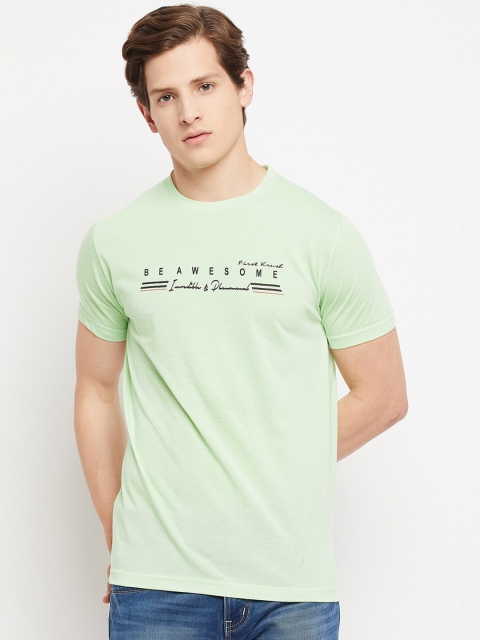 

FirstKrush Men Green Typography Printed T-shirt