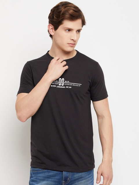 

FirstKrush Men Black Typography T-shirt