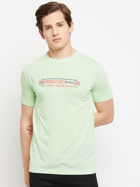 

FirstKrush Men Green Typography T-shirt