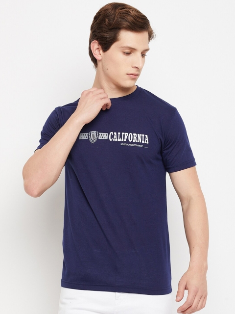 

FirstKrush Men Navy Blue Printed T-shirt