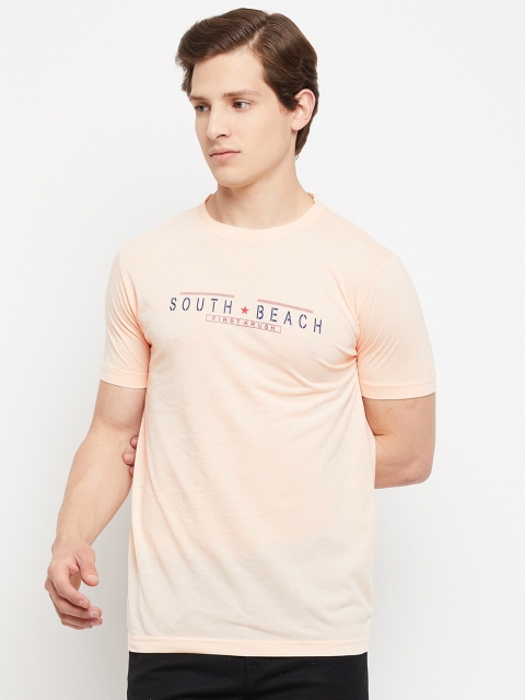 

FirstKrush Men Peach-Coloured Typography T-shirt