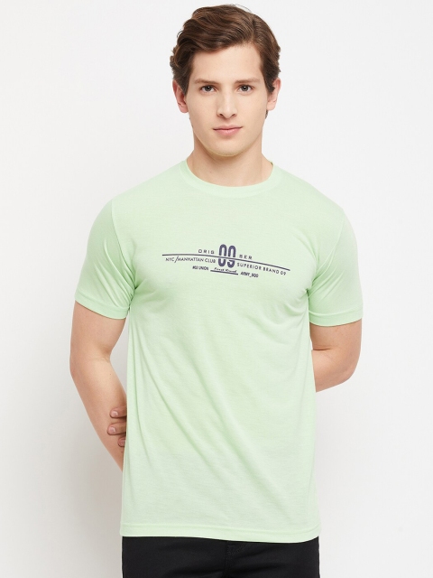 

FirstKrush Men Green Typography Printed T-shirt