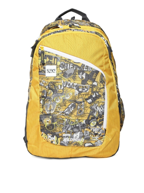 

Wildcraft Unisex Yellow & Grey 8 Punk 6 Printed Backpack