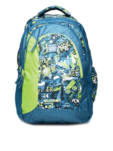 

Wildcraft Unisex Blue Printed Wiki 9 Punk 7 Backpack