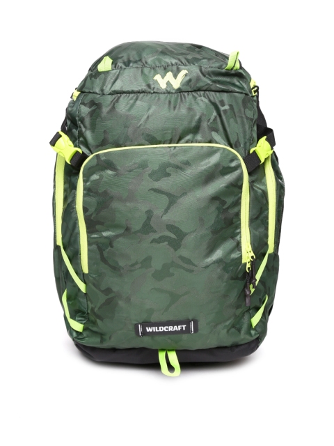 

Wildcraft Unisex Green Camouflage Print Rambler Backpack