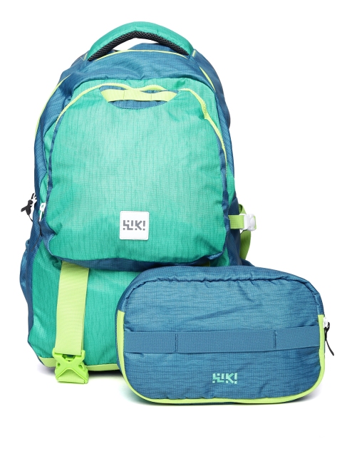 

Wildcraft Unisex Green & Blue Backpack