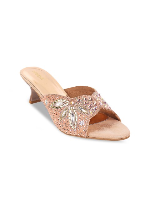 

Mochi Pink Printed Block Mules