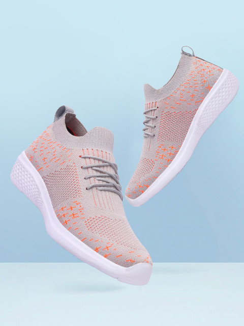

M7 by Metronaut Women Grey Woven Design Sneakers