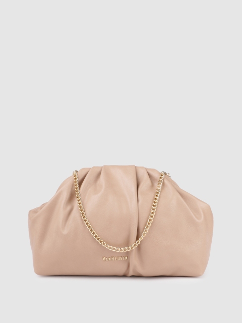 

Van Heusen Women Beige Solid Clutch