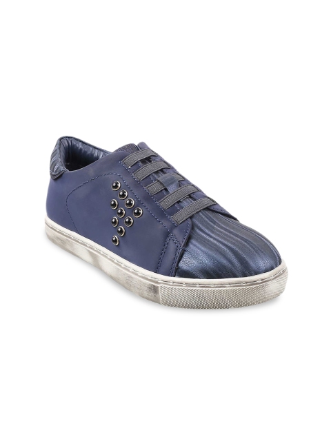 

Metro Women Blue Printed Sneakers