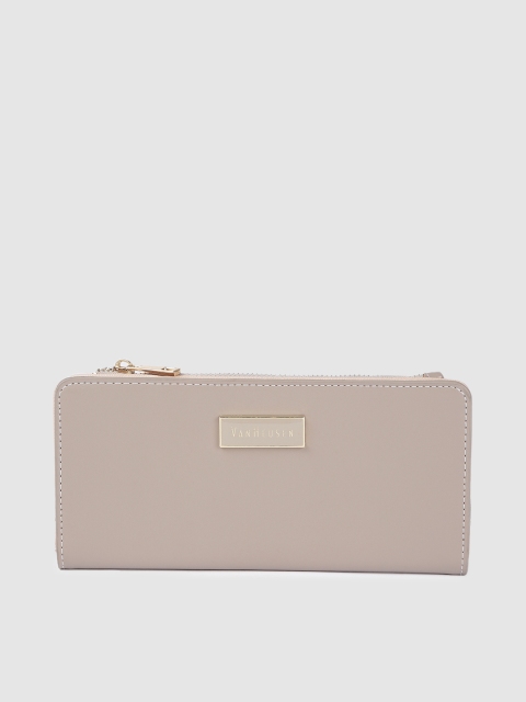

Van Heusen Women Beige Solid Two Fold Wallet