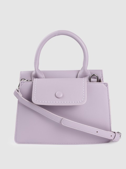 

Van Heusen Lavender PU Structured Satchel
