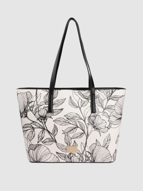 

Van Heusen White & Black Floral Print Shoulder Bag