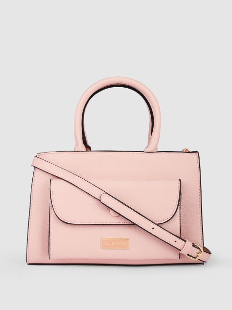 

Van Heusen Pink Solid Handheld Bag