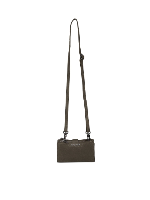 

PELLE LUXUR Unisex Olive Green Messenger Bag