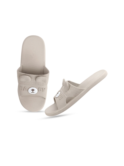 

Try Me Women Brown & White Textured Sliders