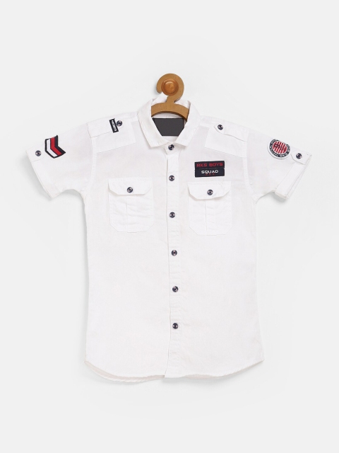 

V2 Value & Variety Boys White Casual Shirt