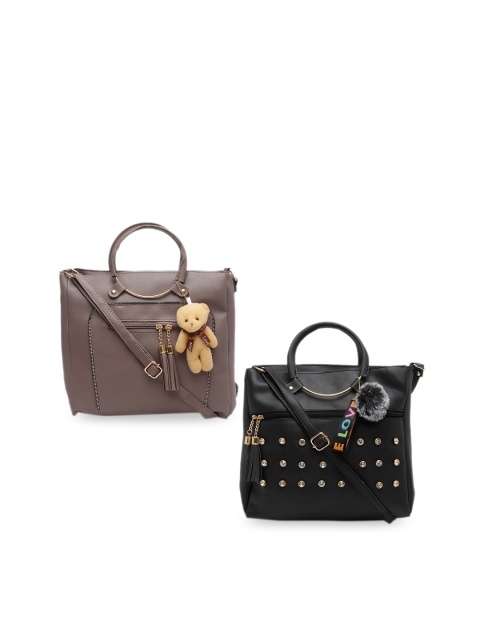 

borse lele Assorted Embellished PU Structured Satchel