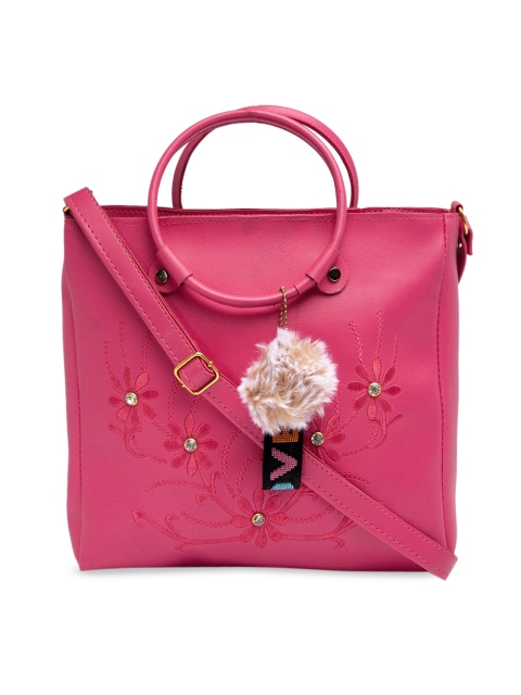

borse lele Pink PU Structured Handheld Bag