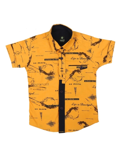 

V-Mart Boys Pink Standard Printed Casual Shirt