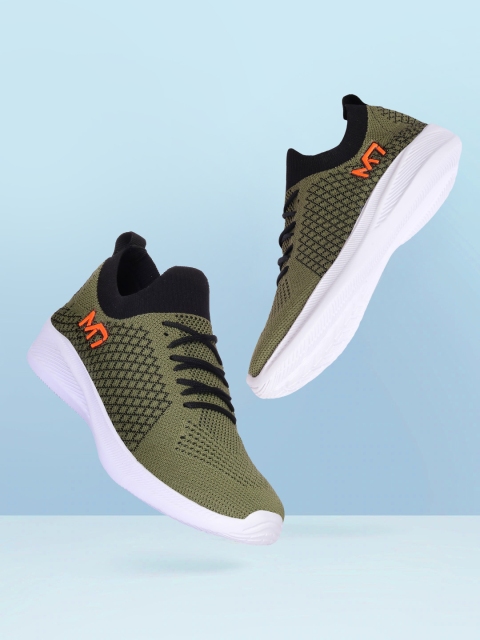 

M7 by Metronaut Men Olive Green Woven Design Sneakers