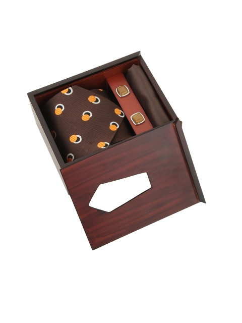 

Alvaro Castagnino Men Brown Accessory Gift Set