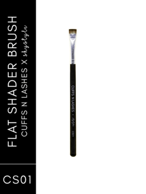 

CUFFS N LASHES X Shystyle Flat Shader Makeup Brush - CS01 Black