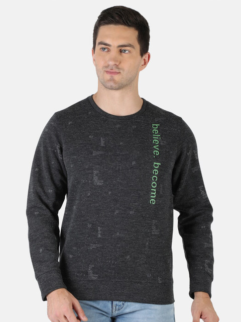 

Monte Carlo Men Grey Printed Sweatshirt