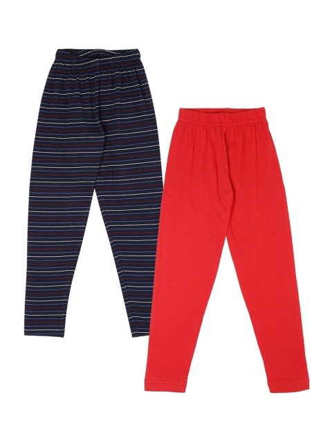 

RAINE AND JAINE Girls Pack Of 2 Leggings, Navy blue