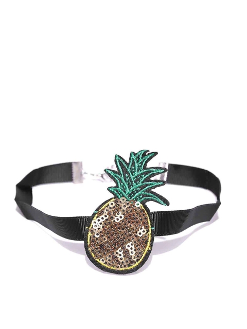 

Bellofox Gold-Toned & Green Pineapple Choker Necklace