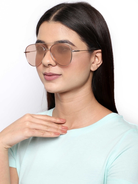 

Bellofox Pink Lens & Silver-Toned Aviator Sunglasses BS1689-0422