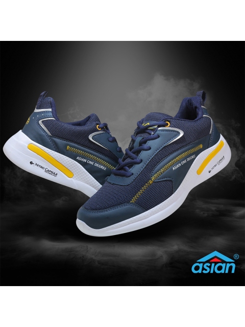 

ASIAN Men Navy Blue Mesh Running Sports Shoes
