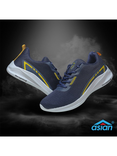 

ASIAN Men Navy Blue Mesh Expres-01Running Shoes