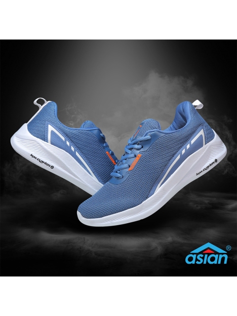

ASIAN Men Blue Mesh Running Sports Shoes
